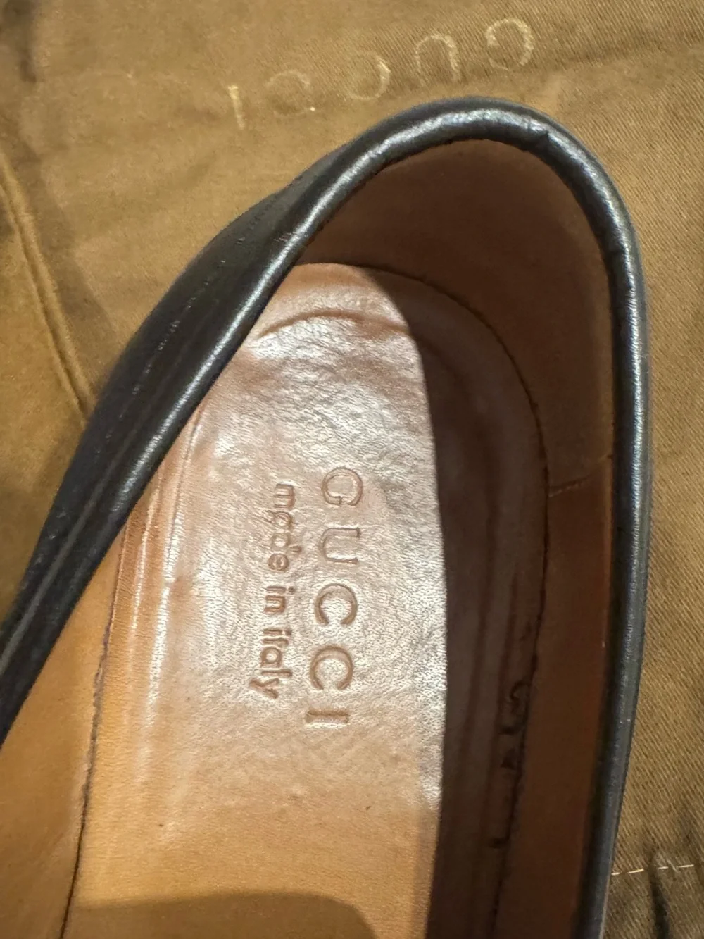 Gucci Black Leather Horsebit Loafers